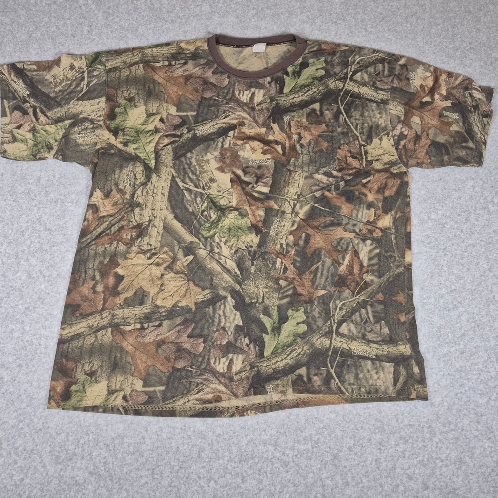 Ranger Pocket T-Shirt Mens XL Camo Advantage Timber Short Sleeve Hunting Tee